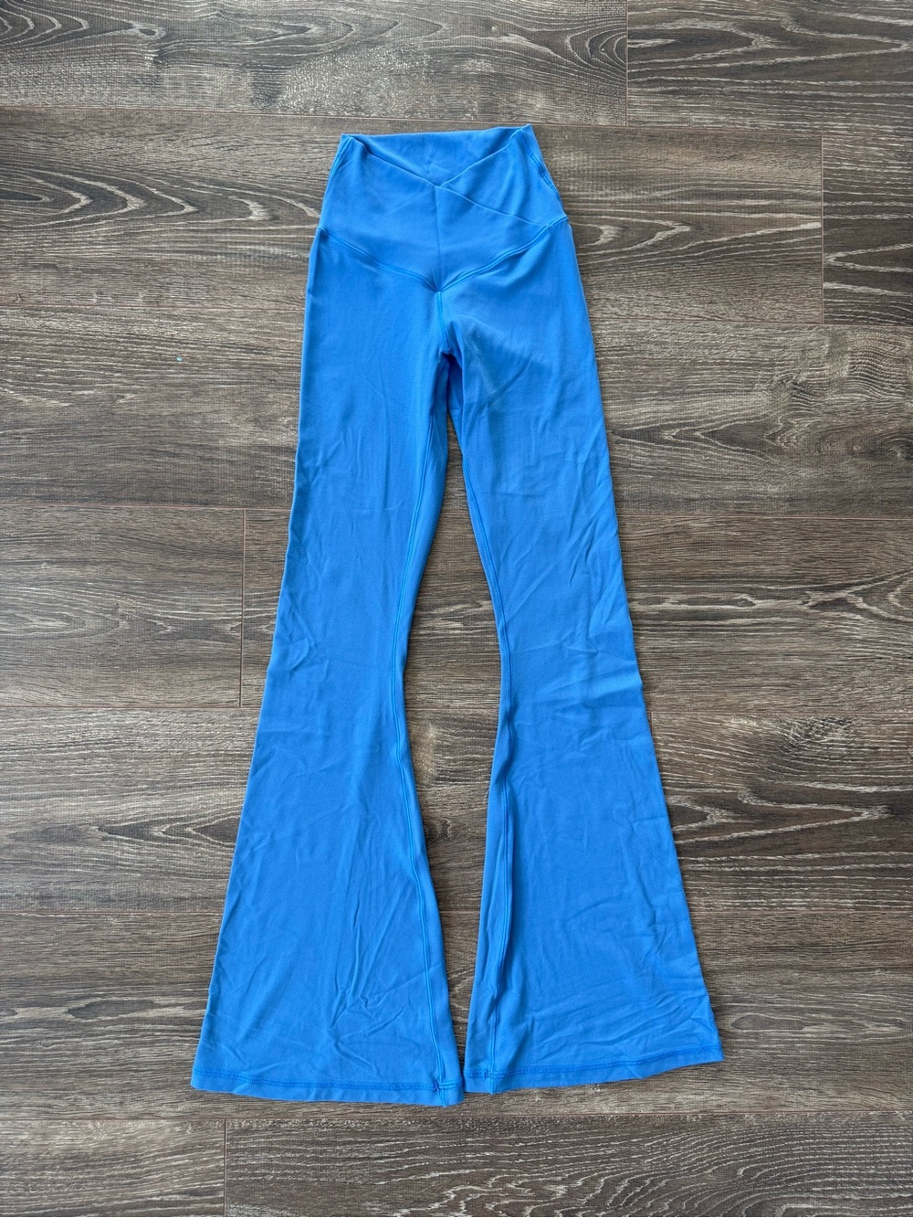 aerie Blue High-Waist Flared Leggings